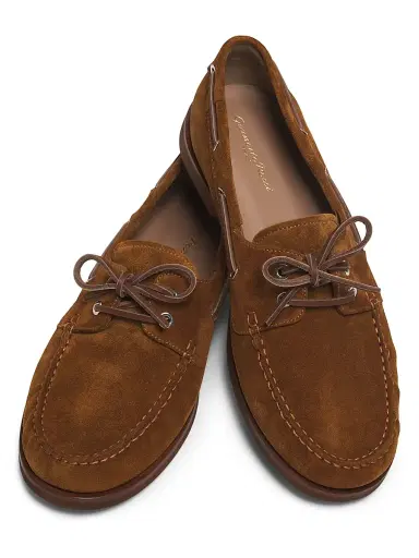 Gianvito Rossi Men's Vandée Suede Boat Shoes - Texas - Size 11 | Thumbnail 4 Gianvito Rossi Men's Vandée Suede Boat Shoes - Texas - Size 11 | Thumbnail 4