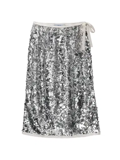 Prada Women's Embroidered Sequin Skirt - Purple | Thumbnail 6 Prada Women's Embroidered Sequin Skirt - Purple | Thumbnail 6