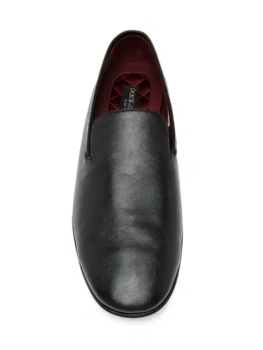 Dolce & Gabbana Men's Leather Slipper Loafers - Nero - Size 13 | Thumbnail 4 Dolce & Gabbana Men's Leather Slipper Loafers - Nero - Size 13 | Thumbnail 4
