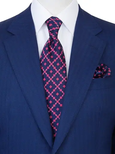 Stefano Ricci Men's Luxury Silk Tie Set - Blue Red | Thumbnail 2 Stefano Ricci Men's Luxury Silk Tie Set - Blue Red | Thumbnail 2