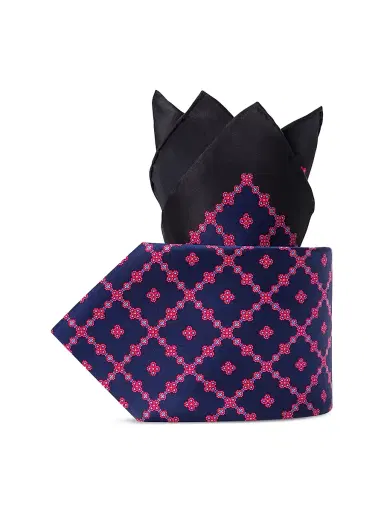Stefano Ricci Men's Luxury Silk Tie Set - Blue Red | Thumbnail 1 Stefano Ricci Men's Luxury Silk Tie Set - Blue Red | Thumbnail 1