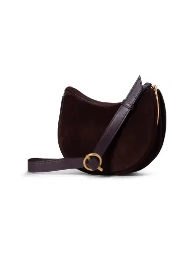 Wandler Women's Kate Suede Crossbody Bag - Acai Suede Grape | Thumbnail 3 Wandler Women's Kate Suede Crossbody Bag - Acai Suede Grape | Thumbnail 3
