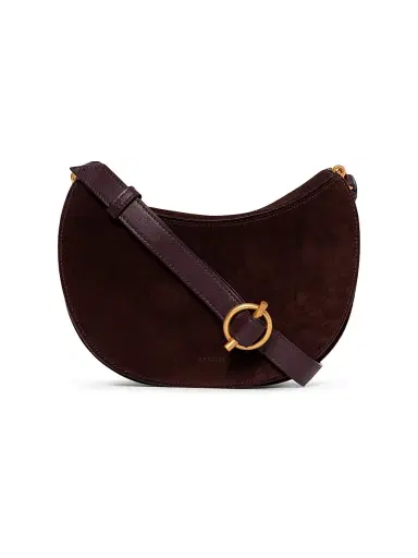 Wandler Women's Kate Suede Crossbody Bag - Acai Suede Grape | Thumbnail 1 Wandler Women's Kate Suede Crossbody Bag - Acai Suede Grape | Thumbnail 1