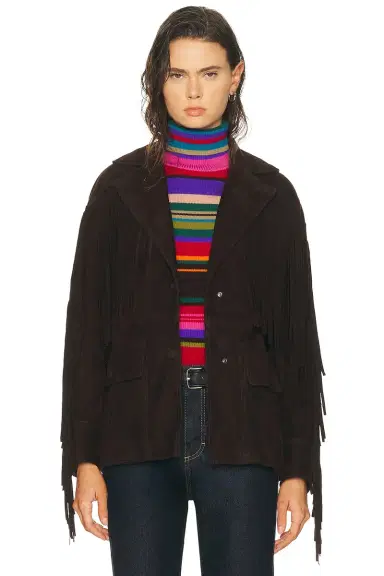 Nour Hammour Cassidy Suede Fringe Jacket | Thumbnail 2 Nour Hammour Cassidy Suede Fringe Jacket | Thumbnail 2