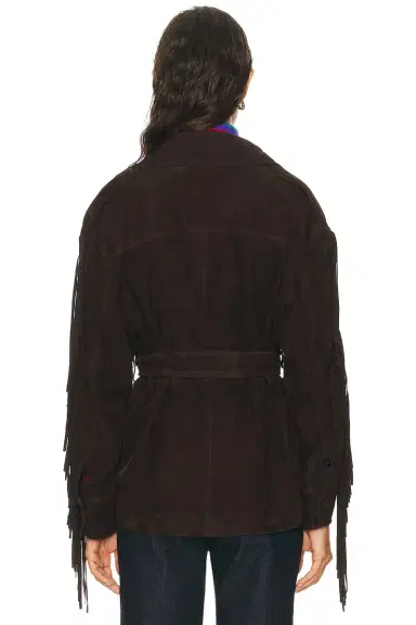 Nour Hammour Cassidy Suede Fringe Jacket | Thumbnail 4 Nour Hammour Cassidy Suede Fringe Jacket | Thumbnail 4