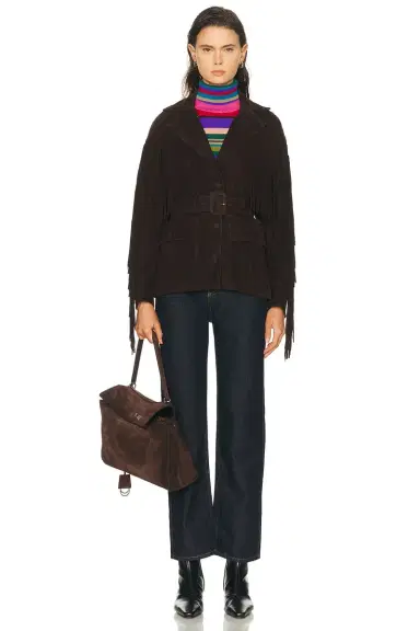 Nour Hammour Cassidy Suede Fringe Jacket | Thumbnail 5 Nour Hammour Cassidy Suede Fringe Jacket | Thumbnail 5