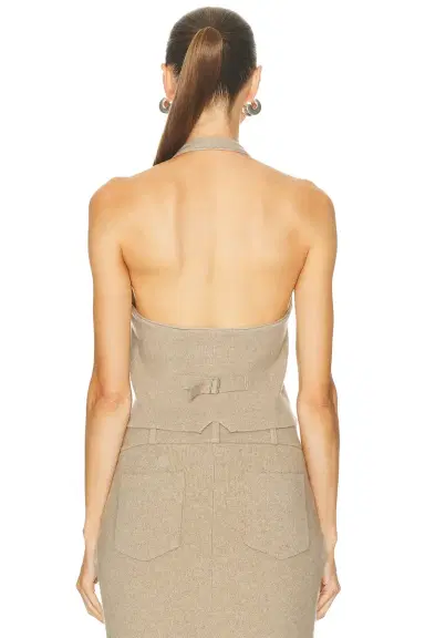 Guest In Residence Tailored Halter Vest | Thumbnail 3 Guest In Residence Tailored Halter Vest | Thumbnail 3