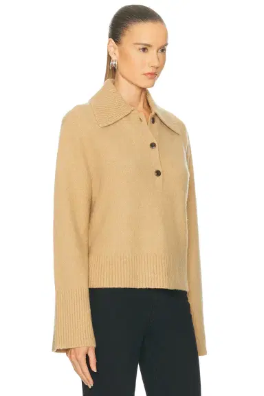 Jenni Kayne Cashmere Stevie Polo Top | Thumbnail 2 Jenni Kayne Cashmere Stevie Polo Top | Thumbnail 2