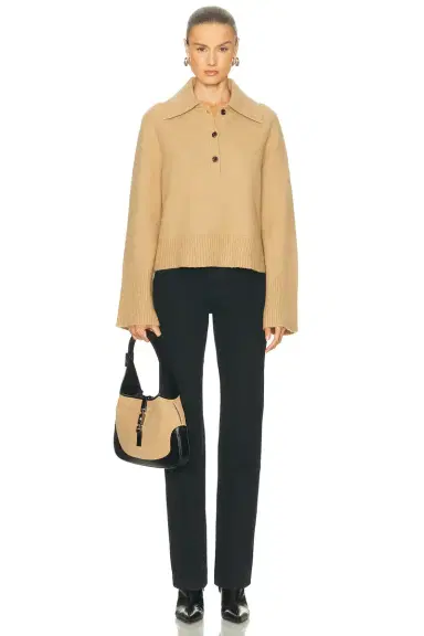 Jenni Kayne Cashmere Stevie Polo Top | Thumbnail 4 Jenni Kayne Cashmere Stevie Polo Top | Thumbnail 4