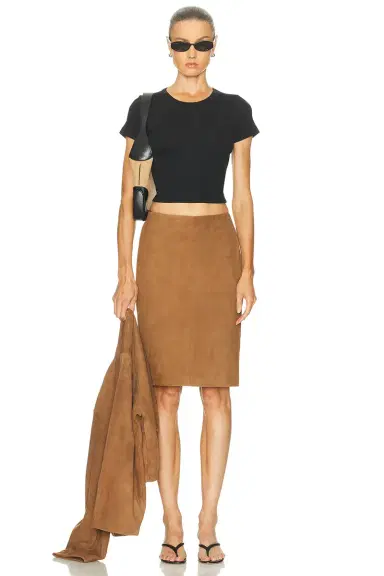 St. Agni Suede Pencil Skirt | Thumbnail 5 St. Agni Suede Pencil Skirt | Thumbnail 5