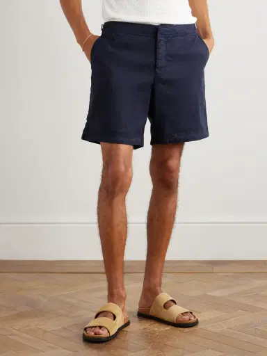 Orlebar Brown Bulldog Slim-Fit Straight-Leg Stretch-Linen and Lyocell-Blend Shorts - Men | Thumbnail 3 Orlebar Brown Bulldog Slim-Fit Straight-Leg Stretch-Linen and Lyocell-Blend Shorts - Men | Thumbnail 3