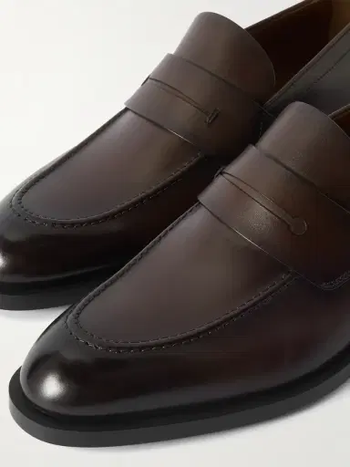 Zegna New Classic Flex Glossed-Leather Penny Loafers - Men | Thumbnail 5 Zegna New Classic Flex Glossed-Leather Penny Loafers - Men | Thumbnail 5