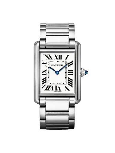 Cartier Tank Must Large Stainless Steel Watch, Ref. WSTA0106 - Men | Thumbnail 1 Cartier Tank Must Large Stainless Steel Watch, Ref. WSTA0106 - Men | Thumbnail 1