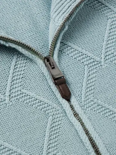Canali Textured-Knit Merino Wool Zip-Up Cardigan - Men | Thumbnail 4 Canali Textured-Knit Merino Wool Zip-Up Cardigan - Men | Thumbnail 4
