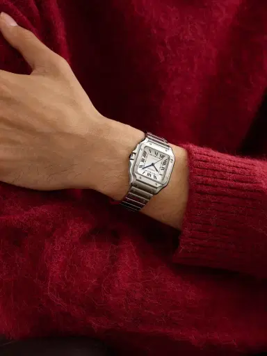 Cartier Santos Automatic Medium Stainless Steel Interchangeable Watch, Ref. WSSA0029 - Men | Thumbnail 2 Cartier Santos Automatic Medium Stainless Steel Interchangeable Watch, Ref. WSSA0029 - Men | Thumbnail 2