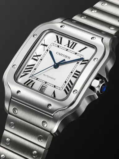Cartier Santos Large Automatic Interchangeable Stainless Steel Watch, Ref. WSSA0018 - Men | Thumbnail 3 Cartier Santos Large Automatic Interchangeable Stainless Steel Watch, Ref. WSSA0018 - Men | Thumbnail 3
