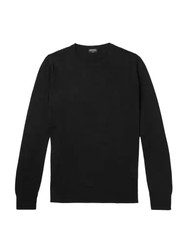 Zegna Cashmere and Silk-Blend Sweater - Men | Thumbnail 1 Zegna Cashmere and Silk-Blend Sweater - Men | Thumbnail 1