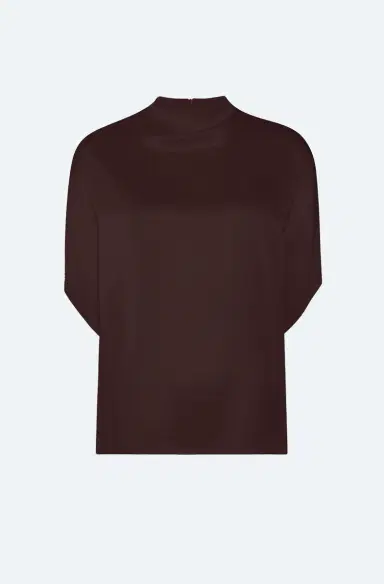Lapointe Satin Cape Tee | Thumbnail 4 Lapointe Satin Cape Tee | Thumbnail 4