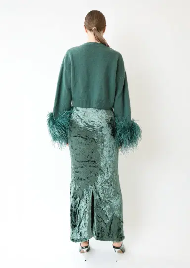 LAPOINTE Velvet Skirt | Thumbnail 2 LAPOINTE Velvet Skirt | Thumbnail 2