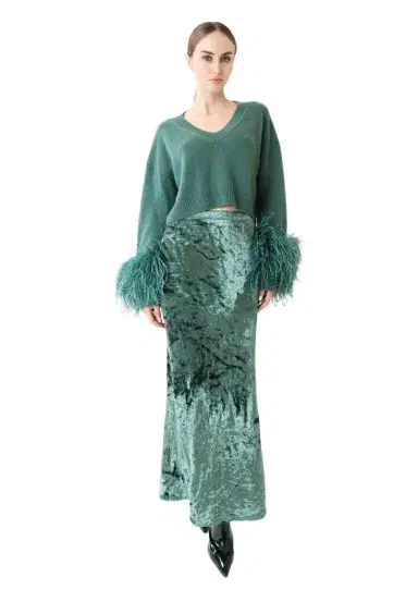 LAPOINTE Velvet Skirt | Thumbnail 1 LAPOINTE Velvet Skirt | Thumbnail 1