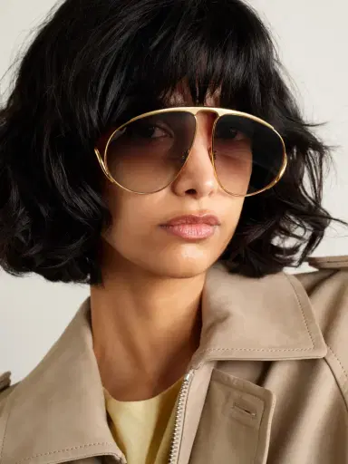 Loewe Aviator-style Gold-tone Sunglasses | Thumbnail 2 Loewe Aviator-style Gold-tone Sunglasses | Thumbnail 2