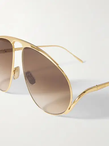 Loewe Aviator-style Gold-tone Sunglasses | Thumbnail 4 Loewe Aviator-style Gold-tone Sunglasses | Thumbnail 4