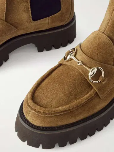Gucci Horsebit-detailed Suede Chelsea Boots | Thumbnail 4 Gucci Horsebit-detailed Suede Chelsea Boots | Thumbnail 4