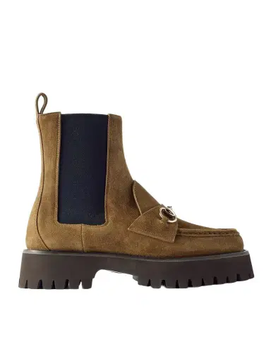 Gucci Horsebit-detailed Suede Chelsea Boots | Thumbnail 1 Gucci Horsebit-detailed Suede Chelsea Boots | Thumbnail 1
