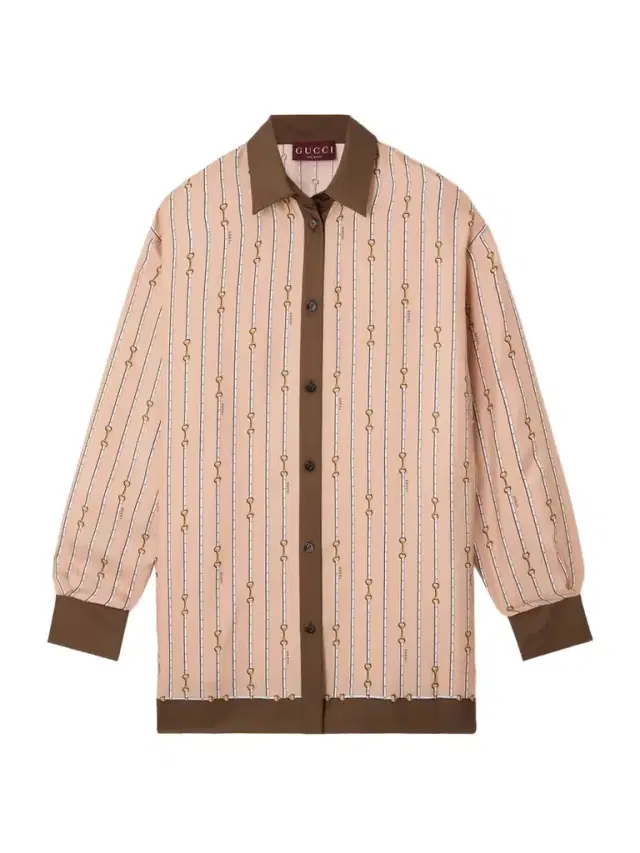 Gucci Striped Silk-twill Shirt