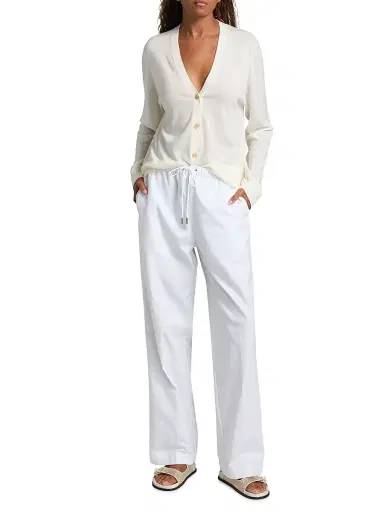 Jenni Kayne Women's Mira Merino Wool Cardigan - Ivory - Size XL | Thumbnail 2 Jenni Kayne Women's Mira Merino Wool Cardigan - Ivory - Size XL | Thumbnail 2
