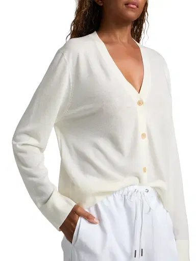 Jenni Kayne Women's Mira Merino Wool Cardigan - Ivory - Size XL | Thumbnail 6 Jenni Kayne Women's Mira Merino Wool Cardigan - Ivory - Size XL | Thumbnail 6