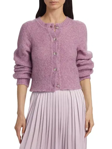 Toccin Women's Samara Fuzzy Raglan-Sleeve Cardigan - Mauve | Thumbnail 3 Toccin Women's Samara Fuzzy Raglan-Sleeve Cardigan - Mauve | Thumbnail 3