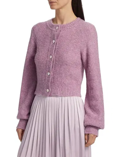 Toccin Women's Samara Fuzzy Raglan-Sleeve Cardigan - Mauve | Thumbnail 4 Toccin Women's Samara Fuzzy Raglan-Sleeve Cardigan - Mauve | Thumbnail 4