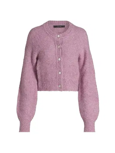 Toccin Women's Samara Fuzzy Raglan-Sleeve Cardigan - Mauve | Thumbnail 1 Toccin Women's Samara Fuzzy Raglan-Sleeve Cardigan - Mauve | Thumbnail 1