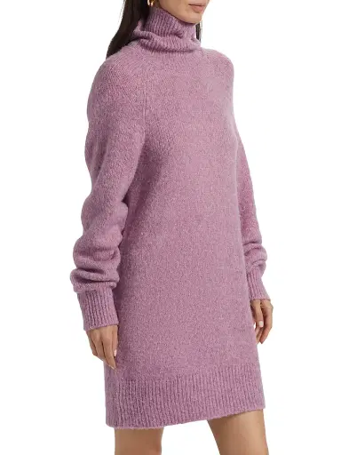 Toccin Women's Lena Turtleneck Minidress - Mauve | Thumbnail 4 Toccin Women's Lena Turtleneck Minidress - Mauve | Thumbnail 4