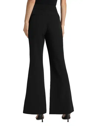 Toccin Women's Gaia Suiting Flared High-Rise Pants - Jet | Thumbnail 5 Toccin Women's Gaia Suiting Flared High-Rise Pants - Jet | Thumbnail 5