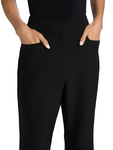 Toccin Women's Gaia Suiting Flared High-Rise Pants - Jet | Thumbnail 6 Toccin Women's Gaia Suiting Flared High-Rise Pants - Jet | Thumbnail 6