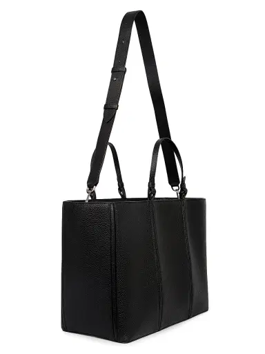 Jacquemus Men's Le Cabas Marino E/W Leather Tote Bag - Black | Thumbnail 4 Jacquemus Men's Le Cabas Marino E/W Leather Tote Bag - Black | Thumbnail 4