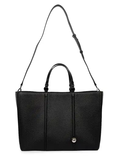 Jacquemus Men's Le Cabas Marino E/W Leather Tote Bag - Black | Thumbnail 5 Jacquemus Men's Le Cabas Marino E/W Leather Tote Bag - Black | Thumbnail 5