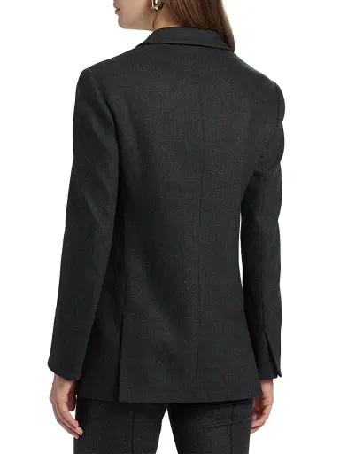 Giorgio Armani Women's Shawl Wool-Blend Blazer - Moonless Night | Thumbnail 5 Giorgio Armani Women's Shawl Wool-Blend Blazer - Moonless Night | Thumbnail 5