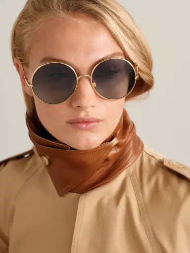 Chloé Iconic Round-frame Gold-tone Sunglasses | Thumbnail 2 Chloé Iconic Round-frame Gold-tone Sunglasses | Thumbnail 2