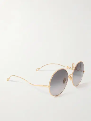 Chloé Iconic Round-frame Gold-tone Sunglasses | Thumbnail 3 Chloé Iconic Round-frame Gold-tone Sunglasses | Thumbnail 3