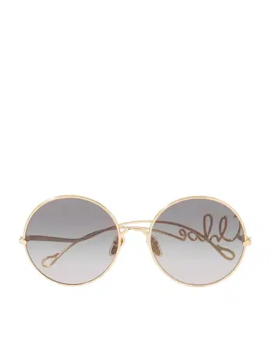 Chloé Iconic Round-frame Gold-tone Sunglasses | Thumbnail 1 Chloé Iconic Round-frame Gold-tone Sunglasses | Thumbnail 1