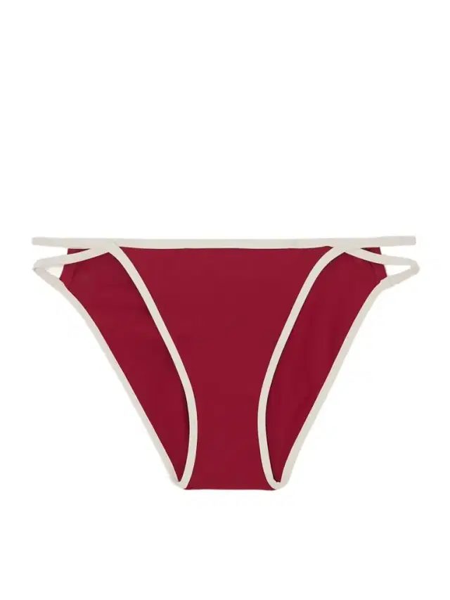 Eres Reinette Anita Cutout Two-tone Bikini Briefs