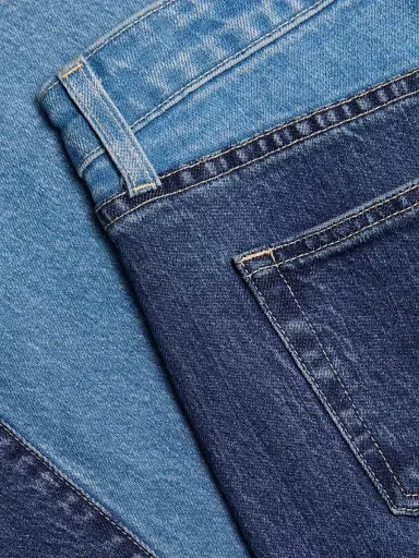 L'AGENCE Women's Beau Two-Tone High-Rise Wide-Leg Jeans - Paso | Thumbnail 7 L'AGENCE Women's Beau Two-Tone High-Rise Wide-Leg Jeans - Paso | Thumbnail 7