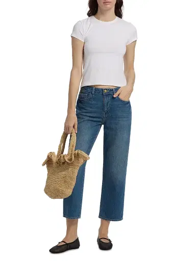 L'Agence Women's June Cropped Stovepipe Jeans | Thumbnail 2 L'Agence Women's June Cropped Stovepipe Jeans | Thumbnail 2