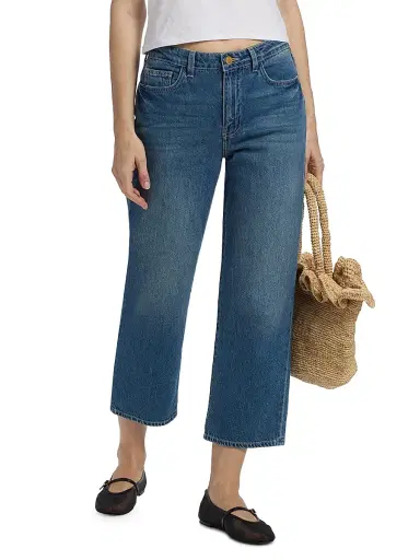 L'Agence Women's June Cropped Stovepipe Jeans | Thumbnail 3 L'Agence Women's June Cropped Stovepipe Jeans | Thumbnail 3