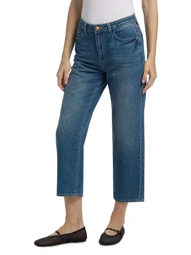 L'Agence Women's June Cropped Stovepipe Jeans | Thumbnail 4 L'Agence Women's June Cropped Stovepipe Jeans | Thumbnail 4