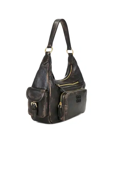 Miu Miu Nappa Old Shoulder Bag | Thumbnail 4 Miu Miu Nappa Old Shoulder Bag | Thumbnail 4