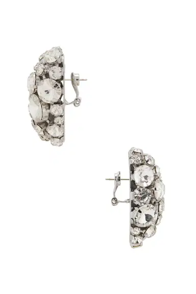 AREA Crystal Cluster Heart Earrings | Thumbnail 3 AREA Crystal Cluster Heart Earrings | Thumbnail 3